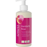 Sapun lichid Sonett cu Trandafir Bio, 300ml, pentru Maini si Corp, Biodegradabil, Cosmetice Naturale