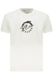 Cumpara ieftin Trussardi Tricou barbati, din bumbac, cu imprimeu grafic, Regular fit, Alb, S