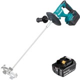 Makita DUT130Z + BL1830B - Masina de amestecat 165 mm + Acumulator Li-Ion 18 V 3 Ah