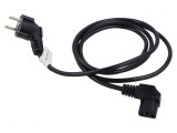 Cablu CEE 7/7 ştecăr unghi 90&deg; IEC C13 mamă PVC, Lanberg