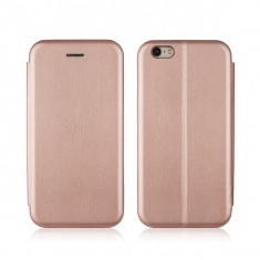 Husa Flip Carte Cu Magnet Lux Upzz iPhone 6 - 6s Rose Gold foto