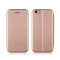 Husa Flip Carte Cu Magnet Lux Upzz iPhone 6 - 6s Rose Gold