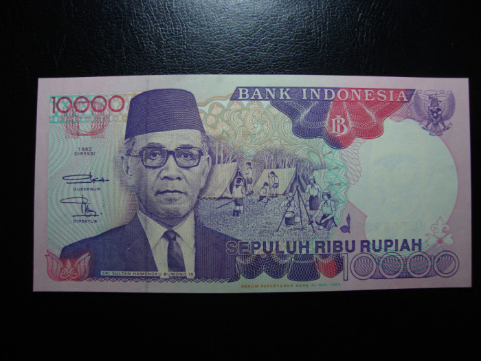 INDONEZIA 10.000 RUPII 1992 UNC