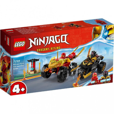 LEGO NINJAGO INFRUNTAREA DINTRE KAI A N MASINA SI RAS PE MOTOCICLETA 71789 SuperHeroes ToysZone foto