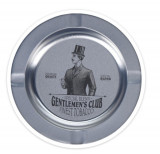 Scrumiera Gentlemen&#039;s club, &Oslash;14 cm, metal, argintiu