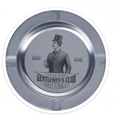 Scrumiera Gentlemen's club, Ø14 cm, metal, argintiu