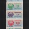 Set Uzbekistan 1 + 3 + 5 + 10 + 25 sum 1992 unc