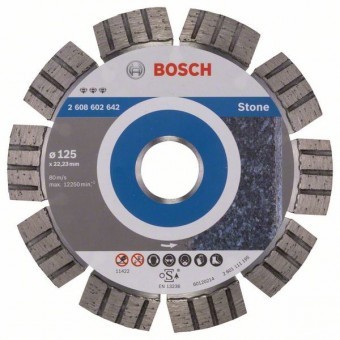 Disc diamantat Best for Stone 125x22,23x2,2x12mm - 3165140581486