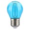 Bec LED G45 E27 2W cu filament lumina albastra V-tac SKU-217412