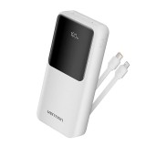 Acumulator extern 2x USB, 22.5W, 20000mAh Vention FHPW0, alb