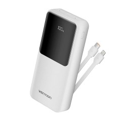 Acumulator extern 2x USB, 22.5W, 20000mAh Vention FHPW0, alb foto