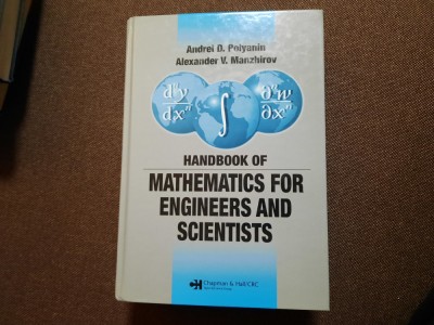 Handbook of Mathematics for Engineers and Scientists ANDREI D POLYANIN foto