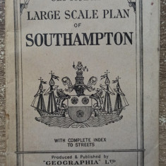 Large scale plan of Southampton, perioada interbelica