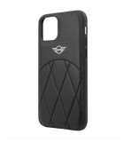 Husa Originala Mini Cooper Stitched Crossing Lines iPhone 11 Pro - MIHCN58LECRBK, Negru