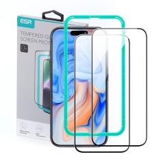 Folie pentru iphone 15 plus set 2 buc esr tempered glass, black foto
