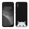 Husa Kwmobile pentru Xiaomi Redmi 9A/Redmi 9AT, Negru/Alb, Silicon, KWM000011OB007C, Carcasa