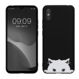 Husa Kwmobile pentru Xiaomi Redmi 9A/Redmi 9AT, Negru/Alb, Silicon, KWM000011OB007C, Carcasa