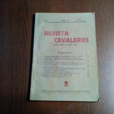 REVISTA CAVALERIEI - Anul X NR. 1 - 1931- Tipipografia Cavaleriei, Sibiu, 144 p.