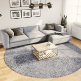 vidaXL Covor pufos &quot;PAMPLONA&quot; cu fire &icirc;nalte, albastru modern &Oslash; 280 cm