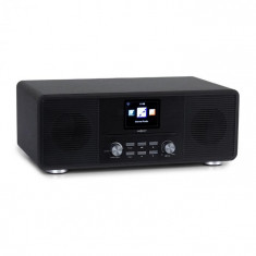 OneConcept Streamo CD, radio prin internet, 2 x 10 W, WLAN, DAB +, FM, CD player, BT, negru foto