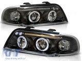Set de faruri de tuning cu ochi de &icirc;nger halogen potrivit pentru Audi A4 B5 11.1994-12.1998 sedan/combinate, stanga si dreapta Performance AutoTuning