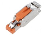 Conector RJ45 Cat 5e ecranat 8p8c 22AWG