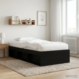 Cumpara ieftin Cadru de pat cu depozitare cu raft Stejar Negru 80 x 200 cm