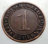 B.184 GERMANIA WEIMAR 1 REICHSPFENNIG 1933 A, Europa, Bronz