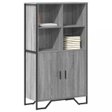 vidaXL Dulap &icirc;nalt, gri sonoma, 79,5x35,5x137,5 cm, lemn prelucrat