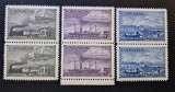 Canada 1951 - Serie Completă de 3 Perechi Verticale &bdquo;Centenarul Primului Timbru Canadian &amp; Evoluția Transportului Poștal (1851&ndash;1951)&rdquo; -MNH-CLN1