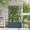 vidaXL Ghiveci de grădină cu trellis 2 pcs Gri 80 x 40 x 143 cm PP 42002861