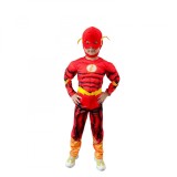 Costum Flash KidMania&reg; pentru copii 90-110 cm 3-5 ani