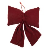 Cumpara ieftin Fundita Craciun textil rosu 20x7x30 cm