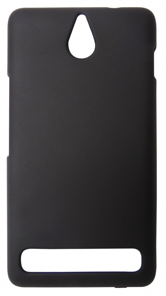 Husa tip capac plastic cauciucat neagra pentru Sony Xperia E1 (D2004/D2005)  / Sony Xperia E1 Dual Sim (D2104/D2105) | Okazii.ro