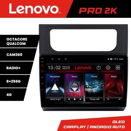 Navigatie VW Touran 2010-2016 Lenovo Kit-touran3 8 core QLED 2K 8+256 360 Android Waze USB Navigatie Internet Youtube Radio CarStore Technology