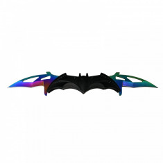 Briceag cutit doua taisuri negru multicolor Fade Batman Style 32 cm foto