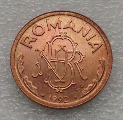 Romania 1 leu 1992 aUNC / UNC ** foto