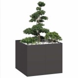 Cumpara ieftin Jardinieră Negru 100x100x80 cm Oțel