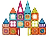 Set de constructie magnetic Bufnitel, 32 piese colorate, 7.5 cm, 3 ani+