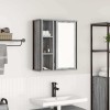VidaXL Dulap de baie cu oglindă gri Sonoma 50x21x60 cm 861905