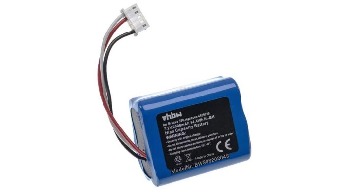 Baterie de &icirc;nlocuire iRobot 4409709, GPRHC202N026, W206001001399 - 2000mAh, 7.2V, NiMH