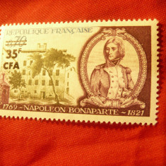 Timbru Reunion teritoriu francez 1969 - Napoleon ,supratipar CFA