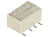 Releu electromagnetic DPDT 4,5VDC 2A 0,5A/125VAC