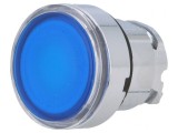 Comutator apăsare 22mm albastru
