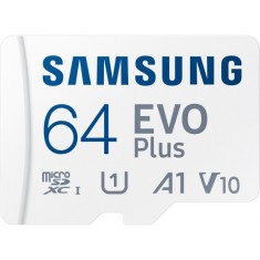 Card Memorie microSDXC Samsung Evo Plus, 64Gb, Clasa 10 / UHS-1 U3, Cu Adaptor MB-MC64KA/EU
