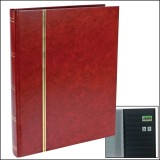 Clasor timbre cu 16 pagini negre, A4, coperta burgundy