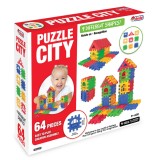 Set de constructie, Dede, Puzzle City, 64 piese