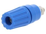 Soclu Banană 4mm Albastru 35A 60VDC, HIRSCHMANN