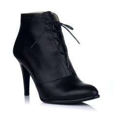 Botine piele naturala Tamara Negru - sau Orice Culoare foto