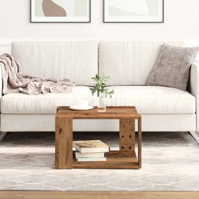 vidaXL Masă de cafea Lemn vechi 51.5 x 51.5 x 30 cm Lemn compozit 869215 foto